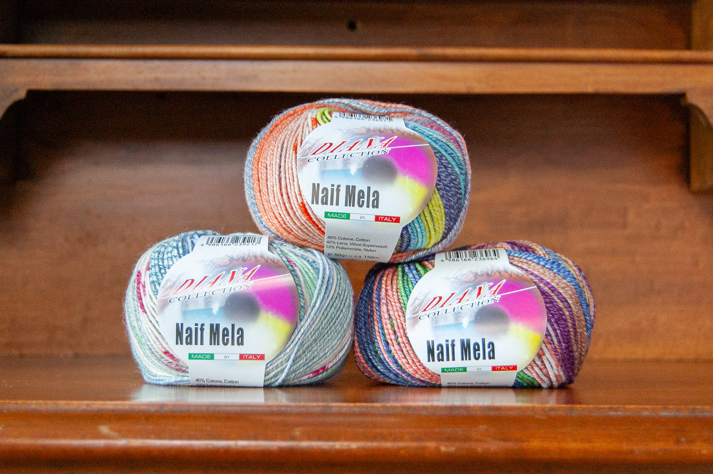 Naif Mela - Sport Weight Self-Striping Sock Yarn