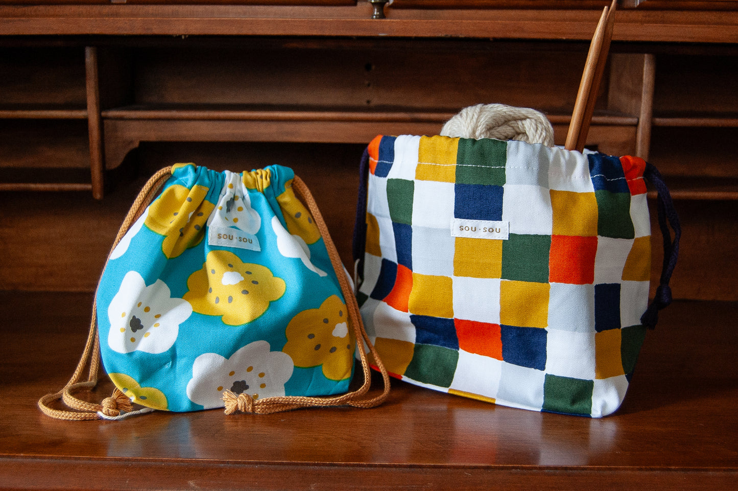Gusseted Drawstring Bag (Small)