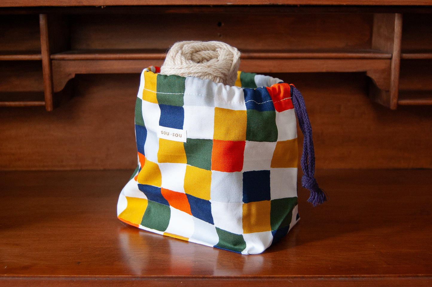 Gusseted Drawstring Bag (Small)