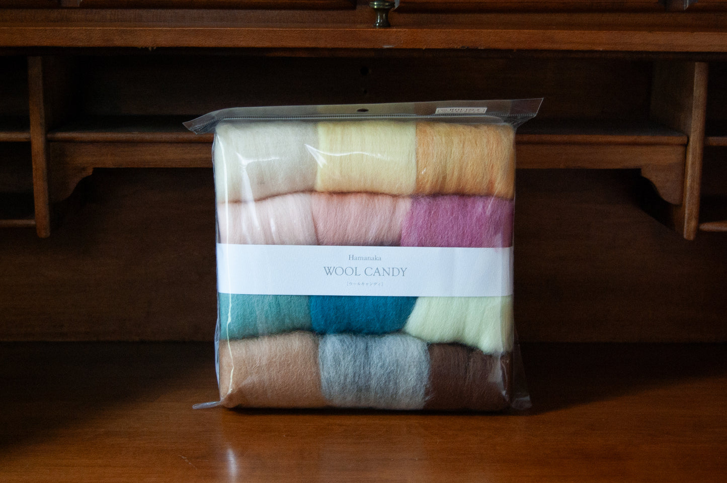 Hamanaka Wool Candy - 12 Color Felting Wool Set